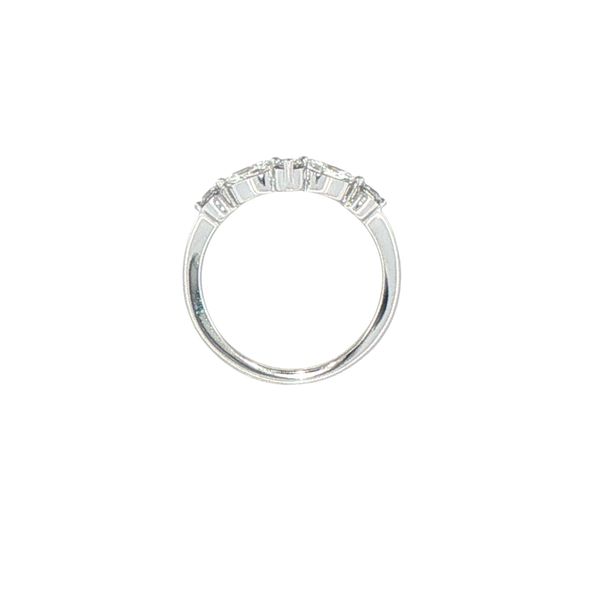 .75ctw Lab Grown Marquise & Round Diamond Chevron Band in 14K White Gold Image 4 Bryan Jewelry Prattville, AL