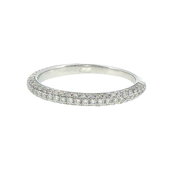 .60ctw Lab Grown Pavé Diamond Band in 14K White Gold Image 2 Bryan Jewelry Prattville, AL