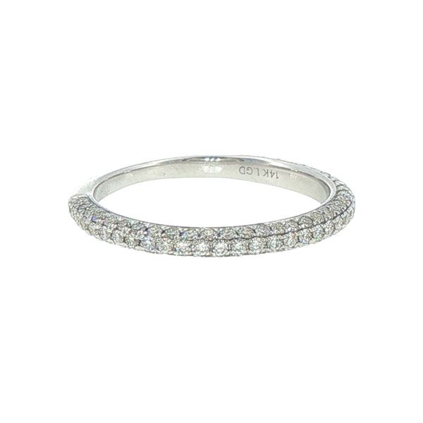 .60ctw Lab Grown Pavé Diamond Band in 14K White Gold Image 3 Bryan Jewelry Prattville, AL