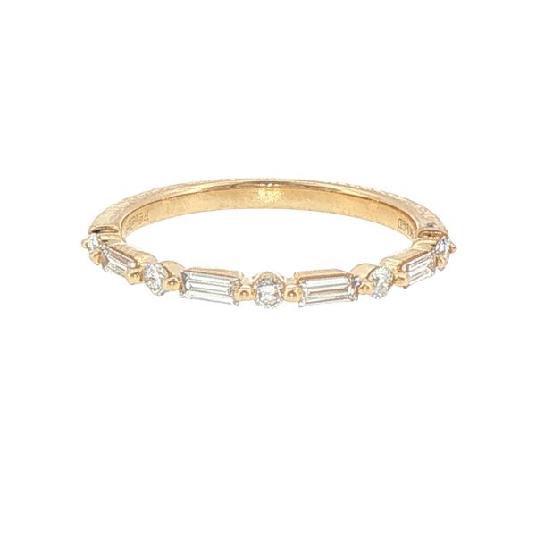 .33ctw Lab Grown Baguette & Round Diamond Band in 14K Yellow Gold Bryan Jewelry Prattville, AL