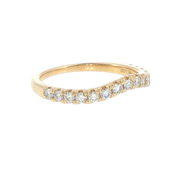 .50ctw Lab Grown Contoured Diamond Band in 14K Yellow Gold Image 3 Bryan Jewelry Prattville, AL