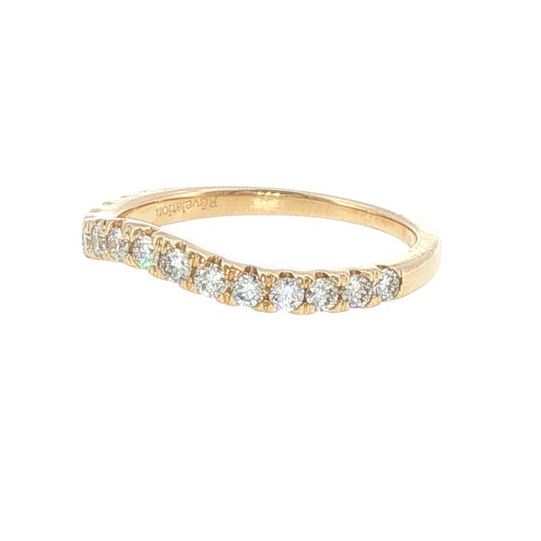 .50ctw Lab Grown Contoured Diamond Band in 14K Yellow Gold Image 4 Bryan Jewelry Prattville, AL