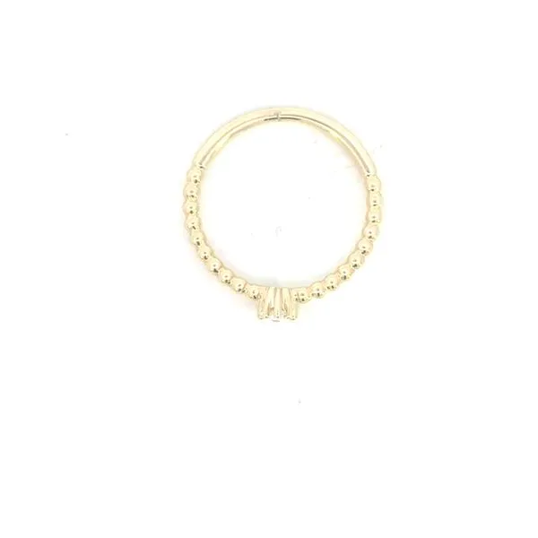 Lab Grown pear cut solitaire-10ky Image 2 Bryan Jewelry Prattville, AL