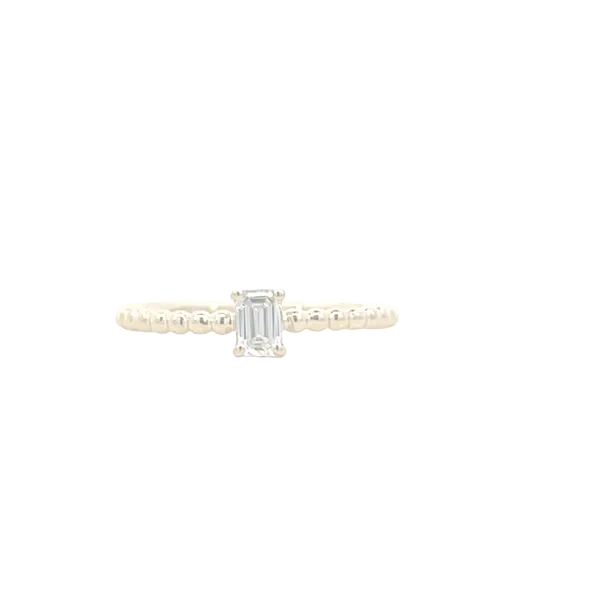 Lab Grown emerald cut solitaire-10ky Bryan Jewelry Prattville, AL