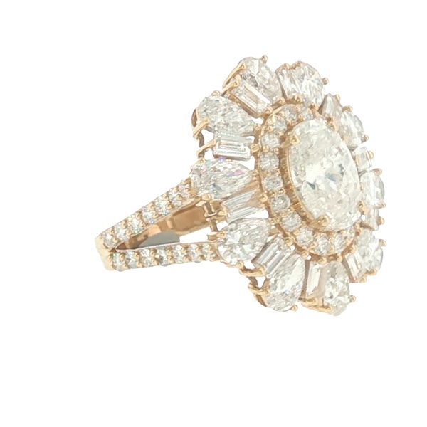 Dazzling Grandeur: Mixed-Cut Diamond Cocktail Ring Image 2 Bryan Jewelry Prattville, AL