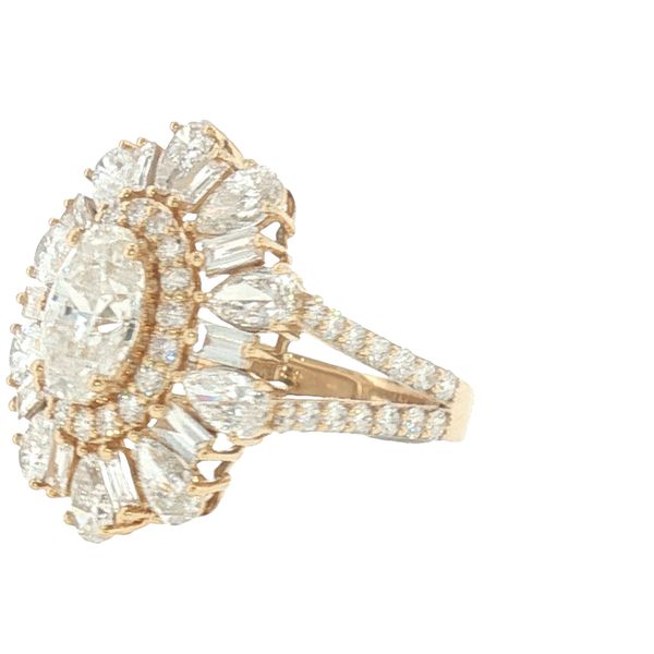 Dazzling Grandeur: Mixed-Cut Diamond Cocktail Ring Image 3 Bryan Jewelry Prattville, AL