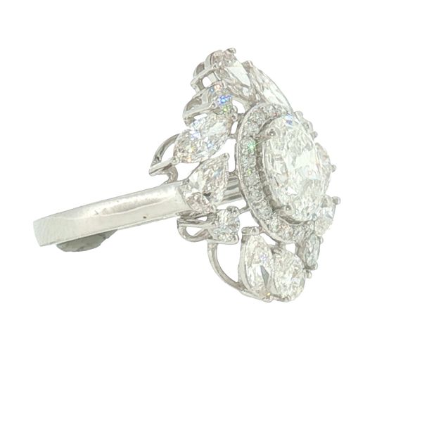 Radiant Bloom: Mixed-Cut Diamond Cocktail Ring Image 3 Bryan Jewelry Prattville, AL