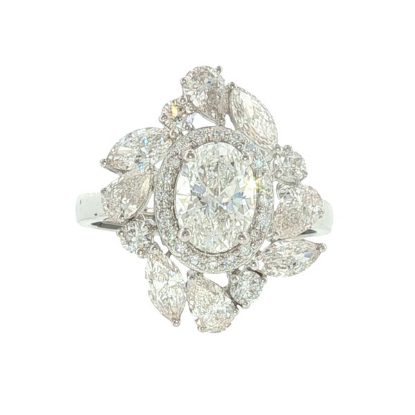 Radiant Bloom: Mixed-Cut Diamond Cocktail Ring Bryan Jewelry Prattville, AL