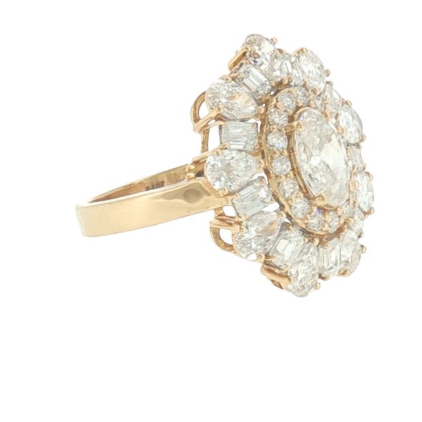 Radiant Symphony: Ballerina Diamond Halo Ring Image 2 Bryan Jewelry Prattville, AL