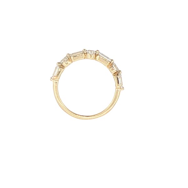 2ctw Lab Grown Emerald & Round Diamond Band in 14K Yellow Gold Image 2 Bryan Jewelry Prattville, AL