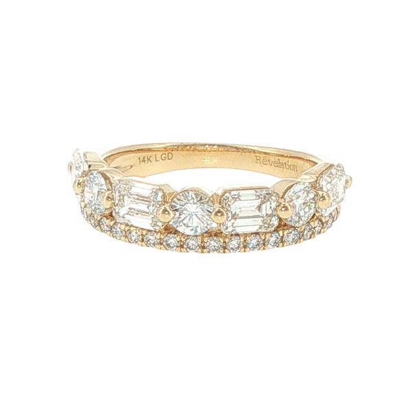 2ctw Lab Grown Emerald & Round Diamond Band in 14K Yellow Gold Bryan Jewelry Prattville, AL