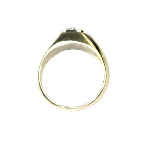 Lab grown gent's solitaire in 14ky Image 5 Bryan Jewelry Prattville, AL