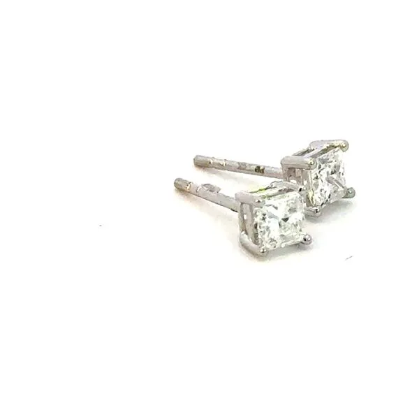 1/2ctw Princess Cut Diamond Studs-Lab Grown Image 3 Bryan Jewelry Prattville, AL