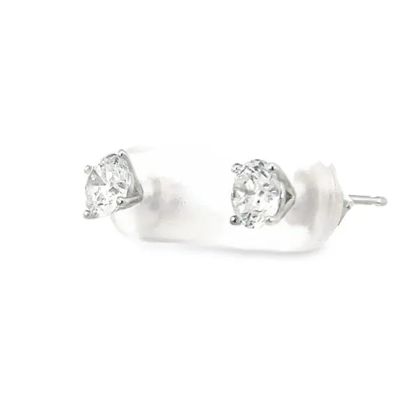 Lab Grown Diamond Earrings 4 prong 1.00 ctw Image 2 Bryan Jewelry Prattville, AL