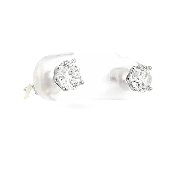 Lab Grown Diamond Earrings 4 prong 1.00 ctw Image 3 Bryan Jewelry Prattville, AL