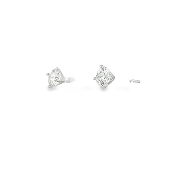 Lab Grown Diamond Earrings 4 prong .75ctw Image 3 Bryan Jewelry Prattville, AL