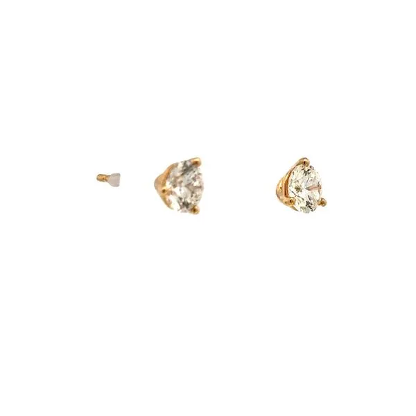 Lab grown 1ctw Martini style diamond studs-14ky Image 2 Bryan Jewelry Prattville, AL