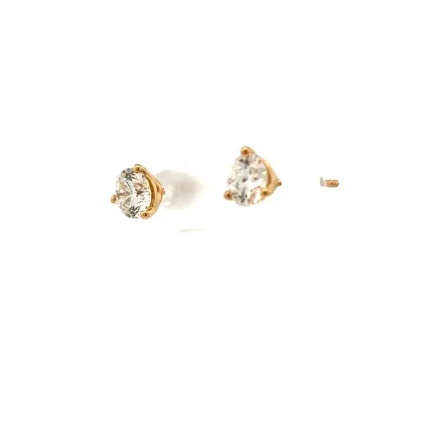 Lab grown 1ctw Martini style diamond studs-14ky Image 3 Bryan Jewelry Prattville, AL