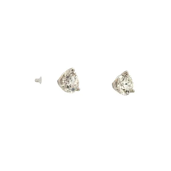 Lab grown Martini style 1ctw diamond studs-14kw Image 3 Bryan Jewelry Prattville, AL