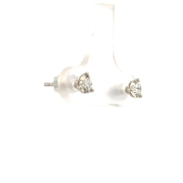 Lab grown 1/2ctw pair of Martini style diamond studs-14kw Image 3 Bryan Jewelry Prattville, AL