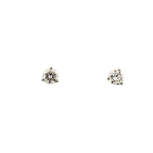 Lab grown 1/2ctw pair of Martini style diamond studs-14kw Bryan Jewelry Prattville, AL