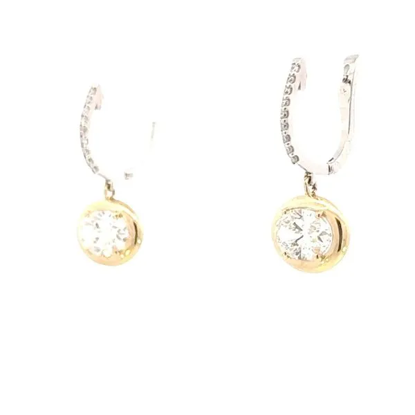 Lab grown Dangle earrings-14ktt Image 3 Bryan Jewelry Prattville, AL