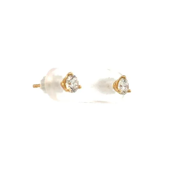 Lab grown MARTINI STYLE DIAMOND STUDS 1/2CTW-14KY Image 2 Bryan Jewelry Prattville, AL