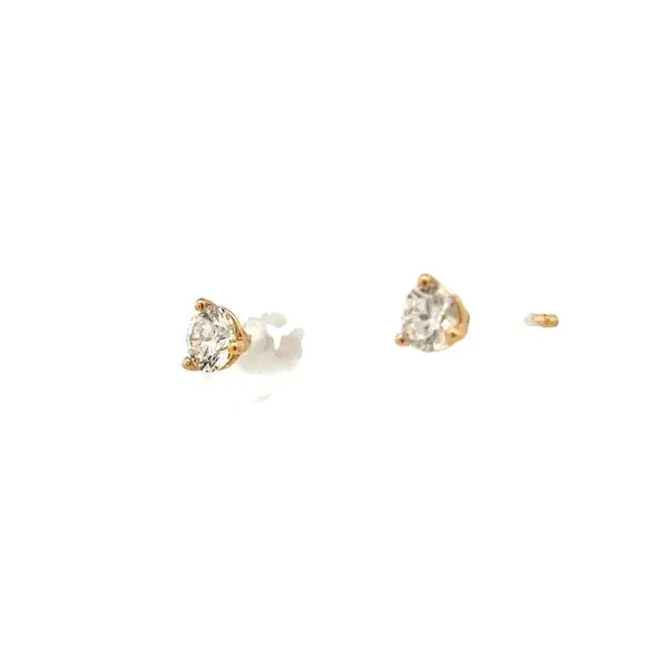 Lab grown MARTINI STYLE DIAMOND STUDS 1/2CTW-14KY Image 3 Bryan Jewelry Prattville, AL