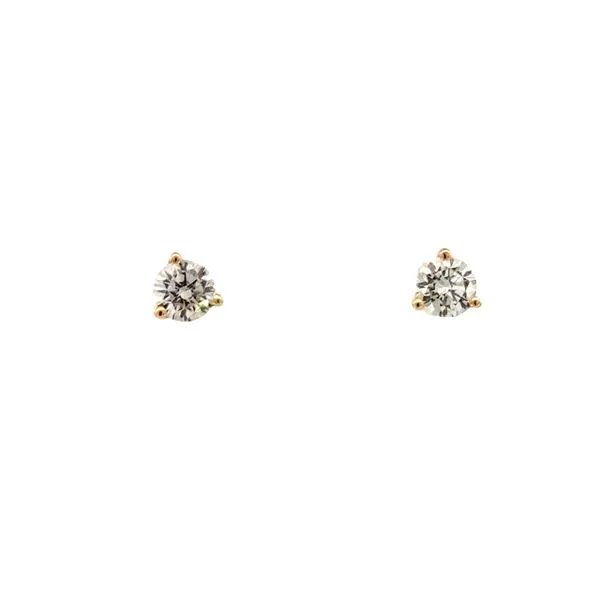Lab grown MARTINI STYLE DIAMOND STUDS 1/2CTW-14KY Image 4 Bryan Jewelry Prattville, AL