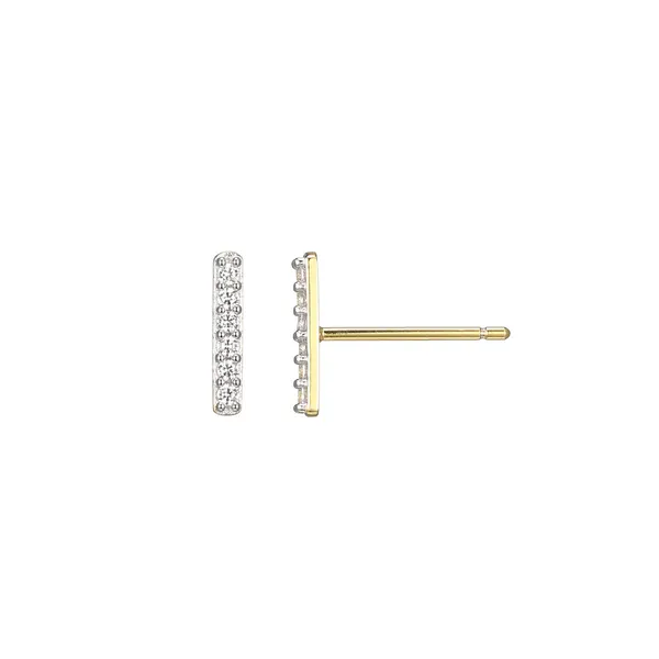 1/10ctw Lab Grown Diamond Bar Studs Bryan Jewelry Prattville, AL