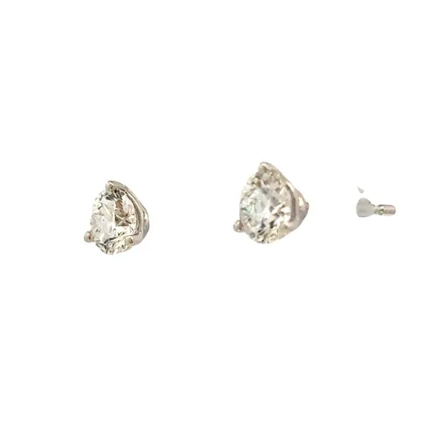 Brilliance Defined: Lab-Grown 1ctw Martini Diamond Studs in 14KW Image 2 Bryan Jewelry Prattville, AL