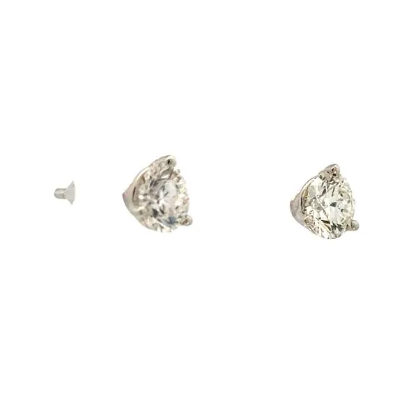Brilliance Defined: Lab-Grown 1ctw Martini Diamond Studs in 14KW Image 3 Bryan Jewelry Prattville, AL