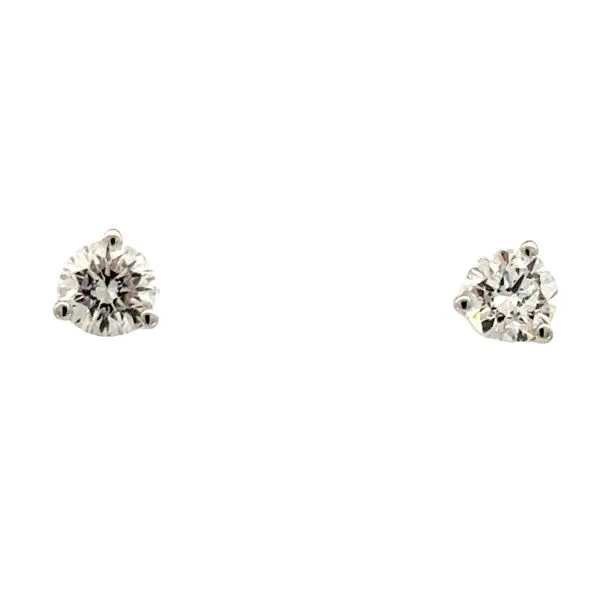 Lab grown 1/2ctw pair of Martini style diamond studs-14kw Bryan Jewelry Prattville, AL