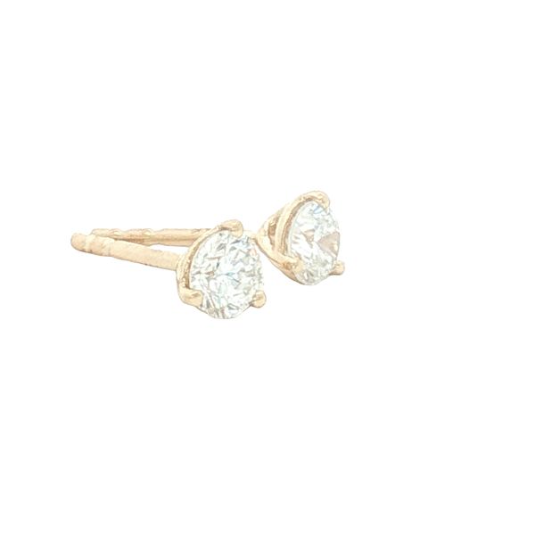 Lab grown 1/2ctw pair of Martini style diamond studs-14kw Image 2 Bryan Jewelry Prattville, AL