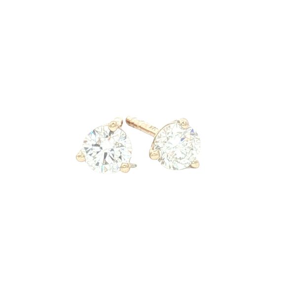 Lab grown 1/2ctw pair of Martini style diamond studs-14kw Bryan Jewelry Prattville, AL