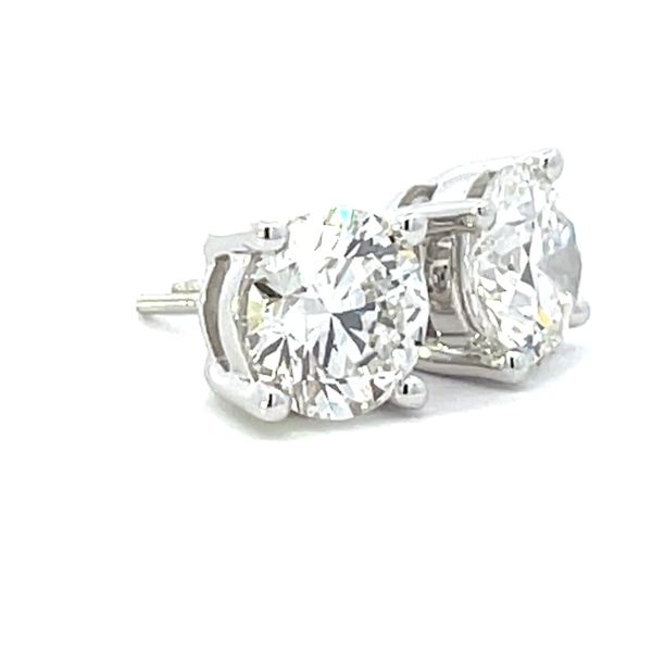 Lab-grown diamond studs 3.00ctw in 14kw Image 3 Bryan Jewelry Prattville, AL