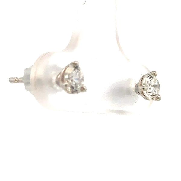 Lab grown 1/2ctw pair of Martini style diamond studs-14kw Image 3 Bryan Jewelry Prattville, AL