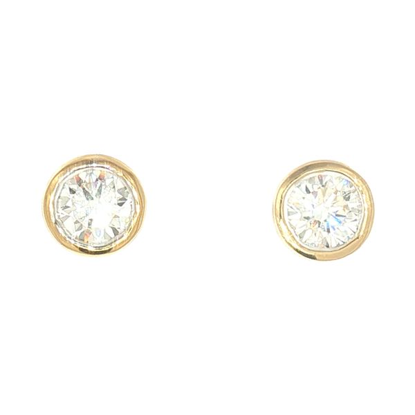 Modern Brilliance: Bezel Set Diamond Stud Earrings Bryan Jewelry Prattville, AL