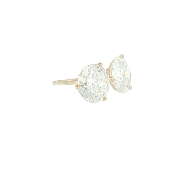 Timeless Sparkle: Martini Style Diamond Stud Earrings Image 2 Bryan Jewelry Prattville, AL