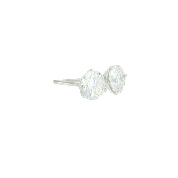 Refined Everyday Sparkle: Martini Diamond Stud Earrings Image 2 Bryan Jewelry Prattville, AL