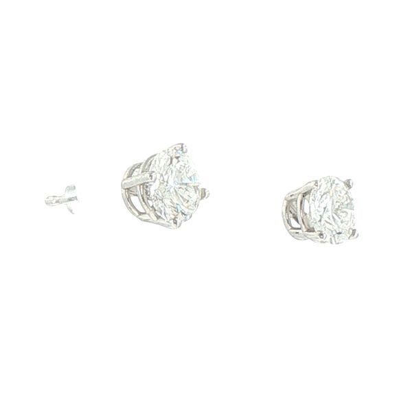 Timeless Brilliance: 1.00ctw Lab-Grown Diamond Stud Earrings in 14K White Gold Image 2 Bryan Jewelry Prattville, AL