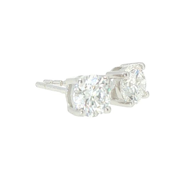 1ctw Lab Grown Diamond Stud Earrings in Sterling Silver Image 3 Bryan Jewelry Prattville, AL