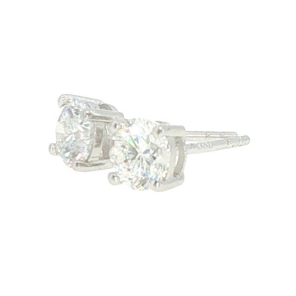 1ctw Lab Grown Diamond Stud Earrings in Sterling Silver Image 4 Bryan Jewelry Prattville, AL