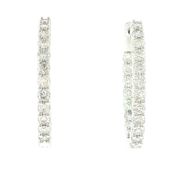 Hollywood Sparkle: 2ctw Lab-Grown Diamond Inside-Out Hoop Earrings Bryan Jewelry Prattville, AL