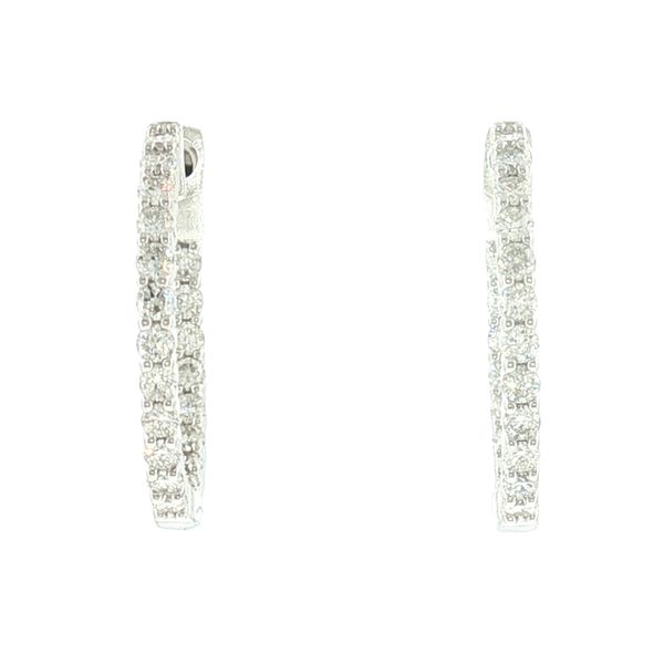 Hollywood Sparkle: Lab-Grown Diamond Inside-Out Hoop Earrings Bryan Jewelry Prattville, AL