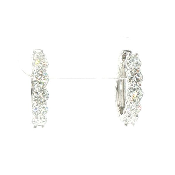 1ctw Small Diamond Hoop Earrings in Sterling Silver Bryan Jewelry Prattville, AL