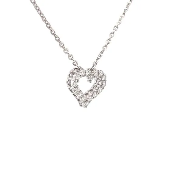 Lab-grown Diamond heart pendant-wearable at 16-17-18 inches Image 2 Bryan Jewelry Prattville, AL