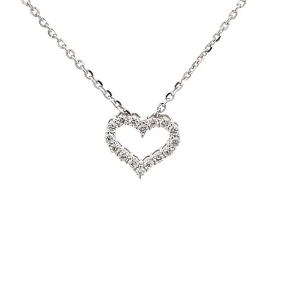 Lab-grown Diamond heart pendant-wearable at 16-17-18 inches Image 3 Bryan Jewelry Prattville, AL