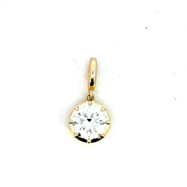 Lab grown 2 carat round brilliant cut pendant drop-14ky Bryan Jewelry Prattville, AL