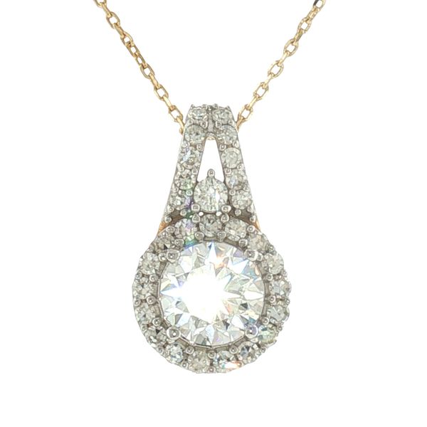 Radiant Elegance: Diamond Halo Pendant Bryan Jewelry Prattville, AL